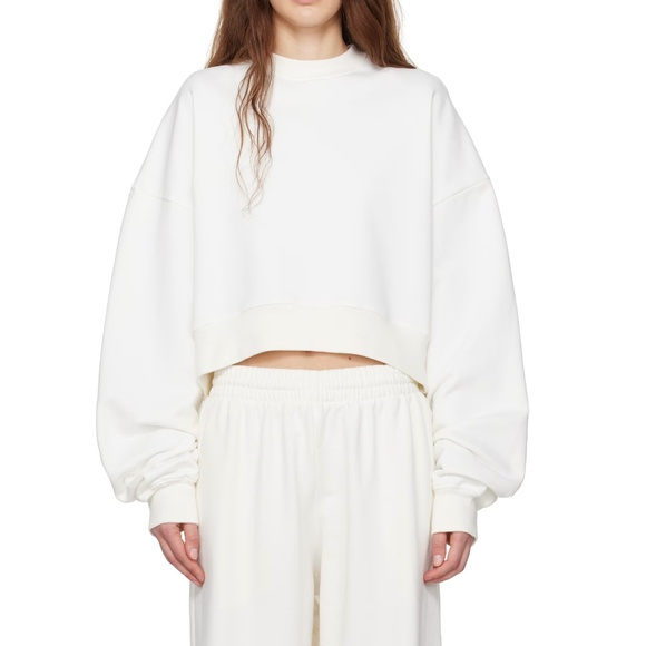 WARDROBE.NYC Off-White Hailey Bieber Edition HB Track Sweatshirt - Picture 6 of 10